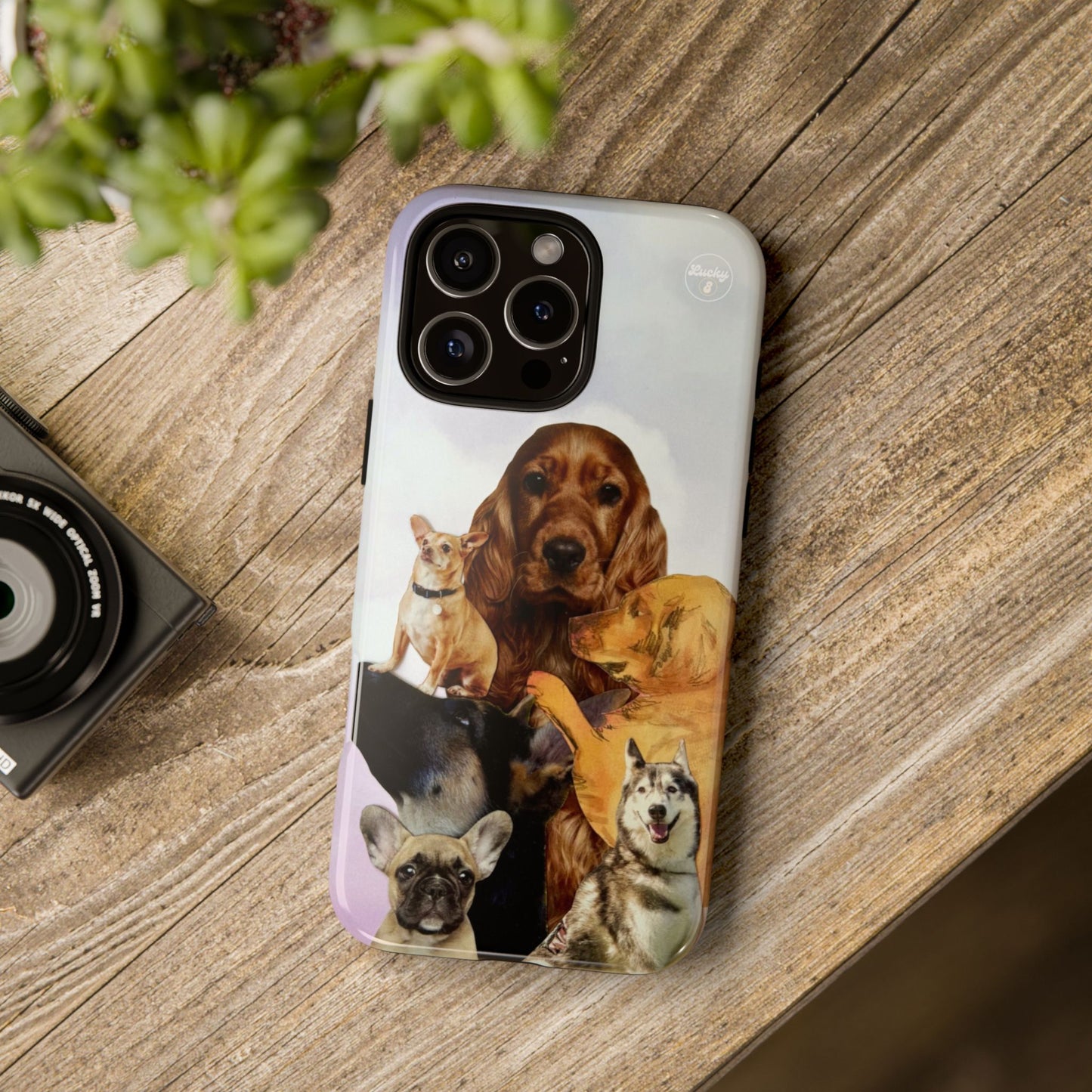 Dog Cuddle iPhone Case
