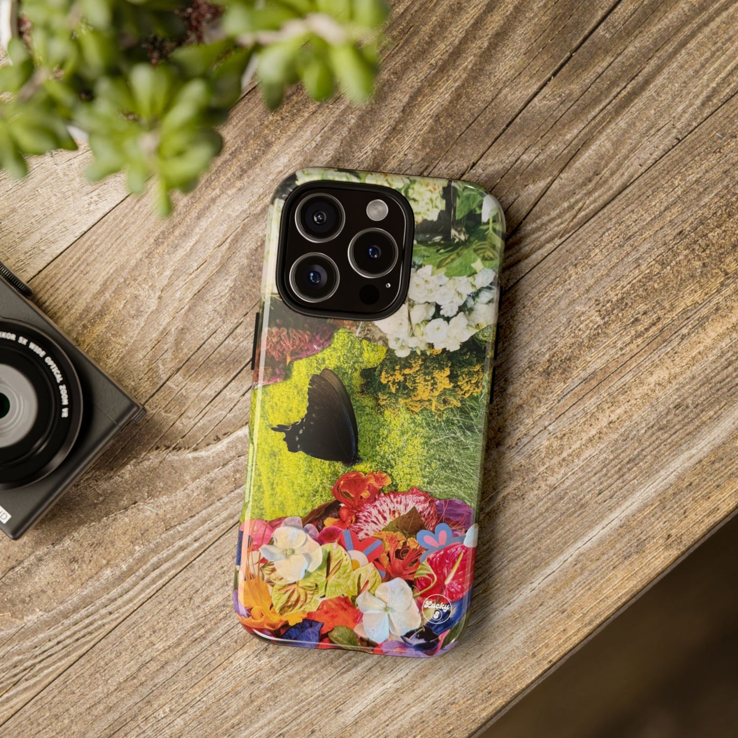Floral Butterfly iPhone Case