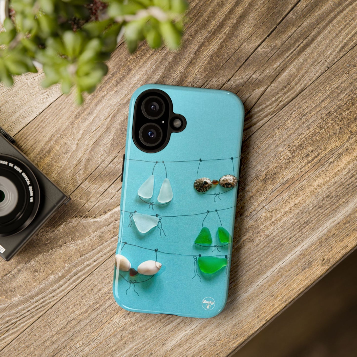 Sea Glass Swimmie iPhone Case