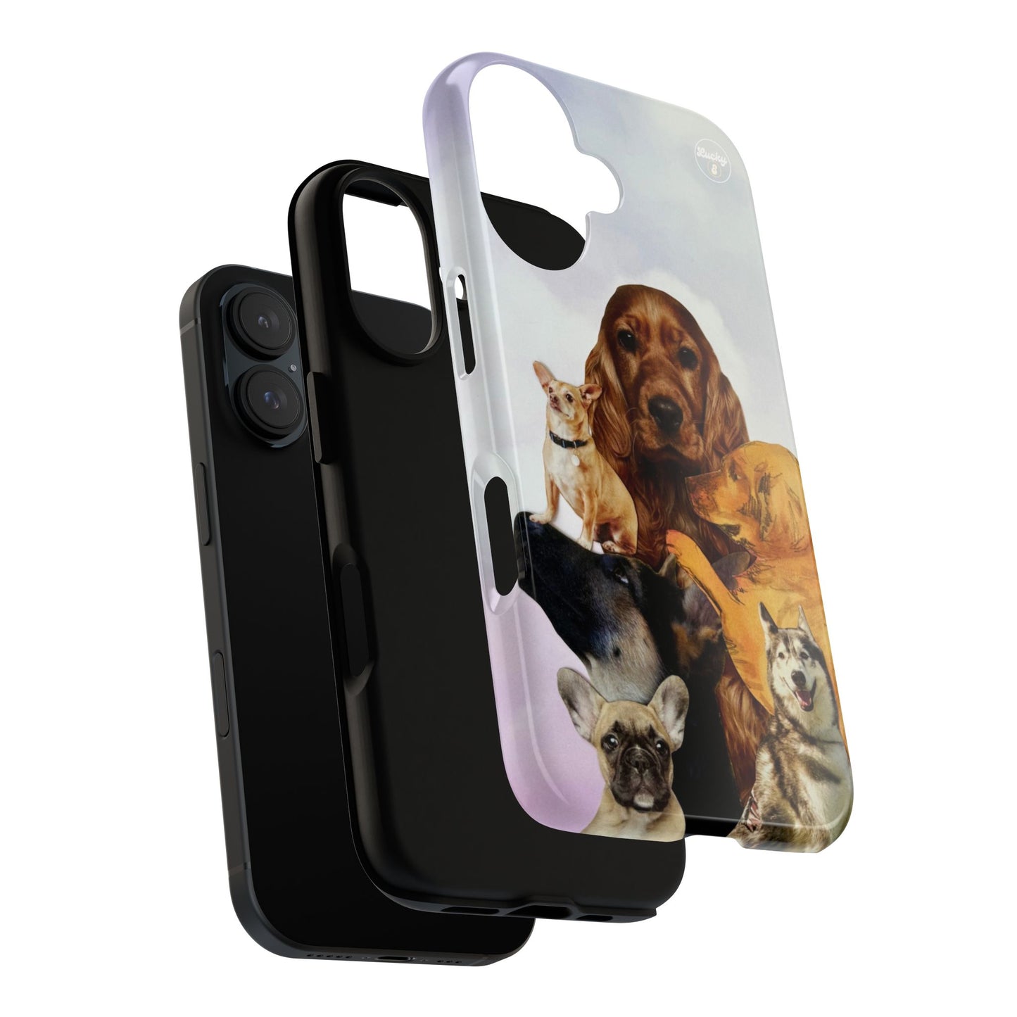 Dog Cuddle iPhone Case